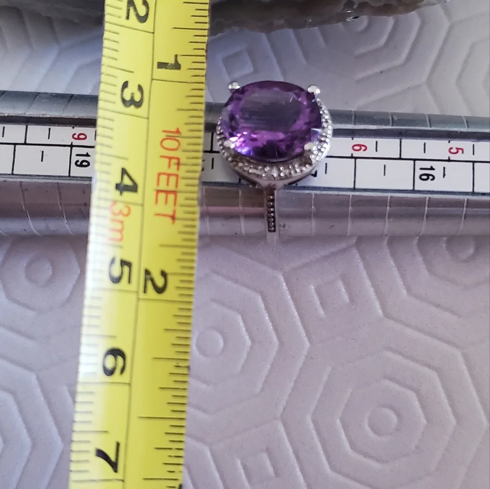 Genuine Amethyst ring - Picture 6 of 10